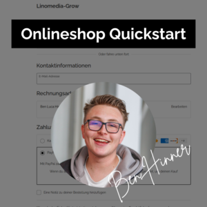 Onlineshop Quickstart: In 4 Modulen zum eigenen Onlineshop